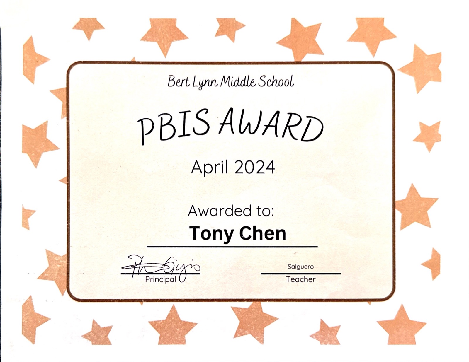 PBIS Award